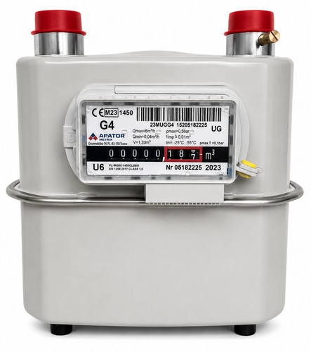 Gas meter 152mm - meter, centres