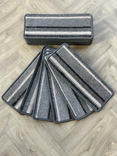 Striped stair carpet - stair,