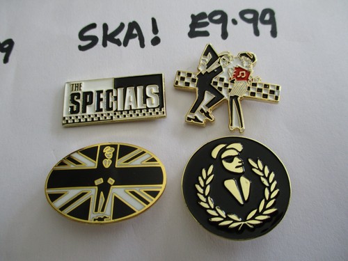 Ska metal badge - ska, bargain