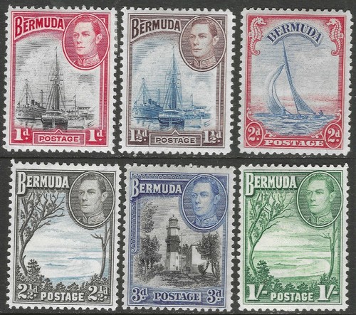 Bermuda 1938 kgvi 6 mh - kgvi.,