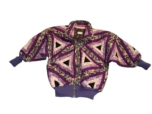 Upcycled clothing vtg quilted - upcycled,