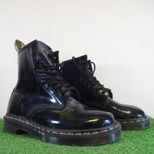 Dr Martens Size 5 Womens Black Patent Leather Air Cushioned Sole Ankle Boot 1460