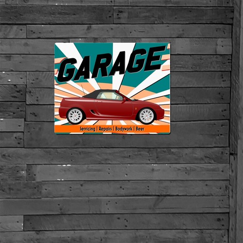 Personalised man cave metal - man,