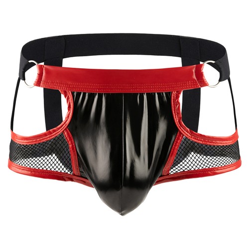 Men shiny leather bulge - men's,