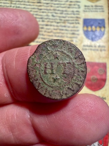 Nice 17th century token of - a,