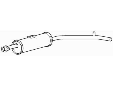 Quality rear exhaust silencer - exhaust,