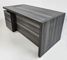 Modern Grey Oak Office Desk