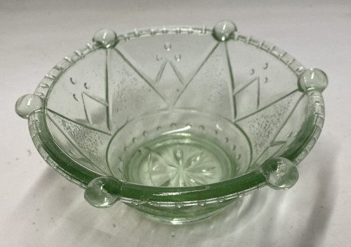 Art deco green glass - deco,