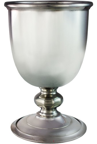Plain medieval pewter goblet - plain,