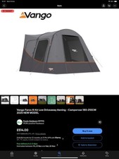 Vango Faros Air Low  III  Drive away awning - NEW - Tested & Working Preowned