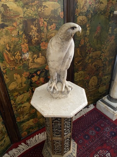 Marble eagle glass eyes - marble,