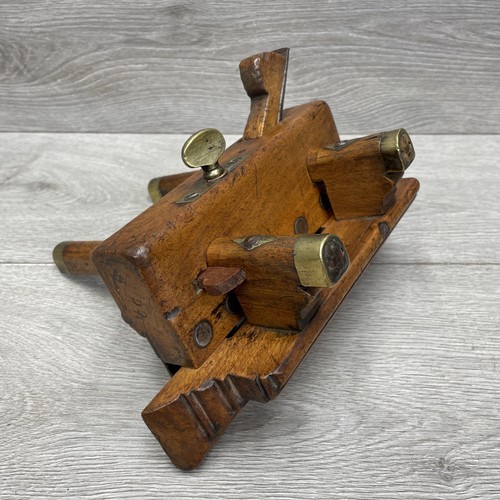 Vintage wooden plough - vintage, plane