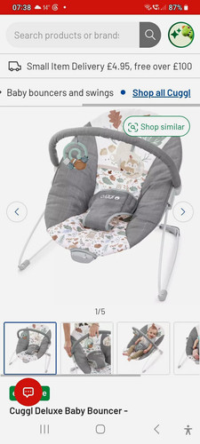 Cuggl deluxe baby bouncer - baby,