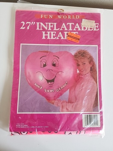 Inflatable heart pink - inflatable,