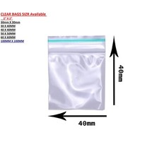 100x GRIP SEAL BAGS Small