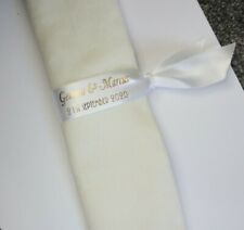 Personalised Satin Ribbon NAPKIN HOLDER