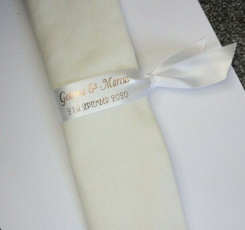 Personalised satin ribbon - satin,