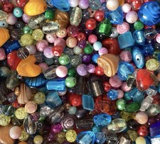 100g Pack Glass Beads Multi