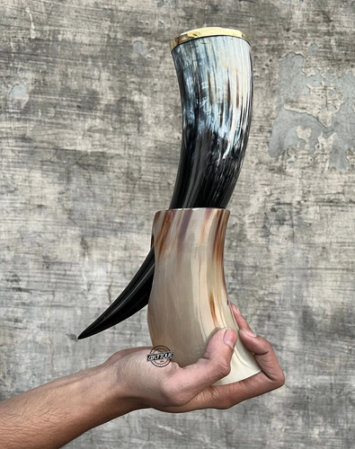 Horn mug drinking - mug,