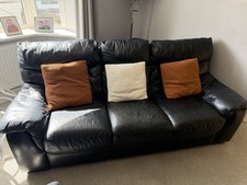 DFS Leather Sofa 3 Seater 2