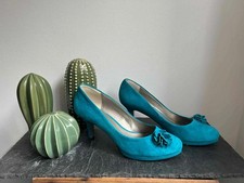 Beautiful turquoise suede