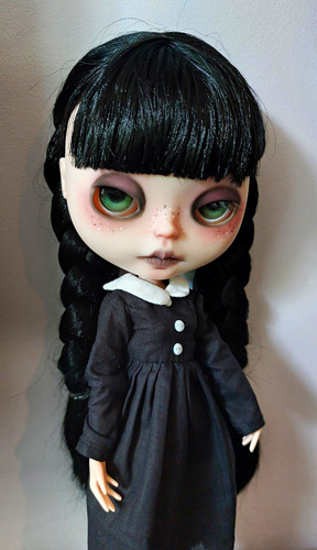 Blythe artist doll gothic - doll,