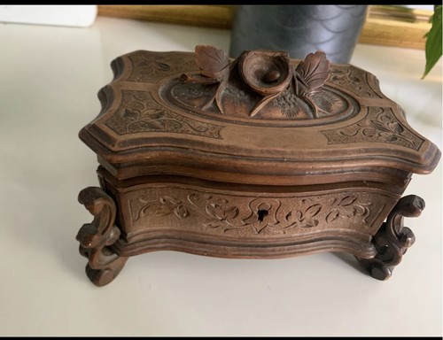 Unusual carved vintage wooden
