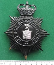 Ipswich County Borough Police helmet badge pre 1967