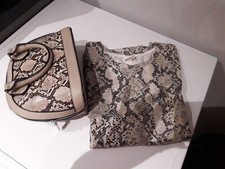 BNWOT Boohoo leather animal print snake hand crossbody bag