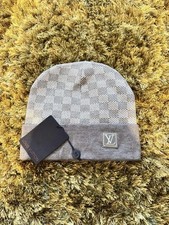 Grey LV beanie- one size fits all, excellent condition.