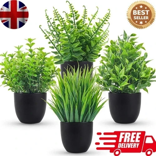 Set artificial plants in - 4,