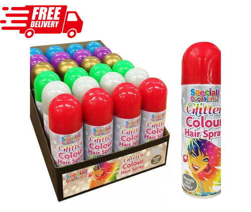 Multi colour glitter hair - colour,
