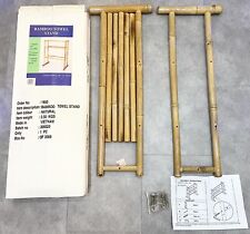 Towel Stand Genuine Bamboo Shabby Chic Towel Stand Natural Colour Unused