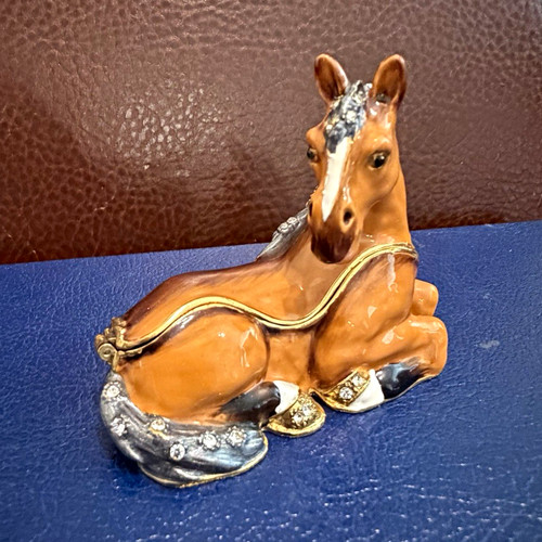 Aurora horse metal trinket box - aurora,