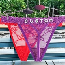 Custom Thong Panties with Name