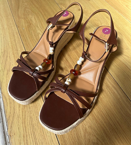 Dune london brown strappy - london,