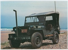 AFTER THE BATTLE POSTCARD - WILLYS JEEP