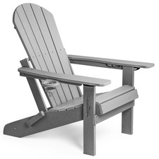 Grey Folding Adirondack Garden