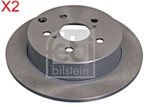 Febi x2pcs rear brake disc - rear,