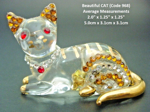 Beautiful glass cat kitten - beautiful,
