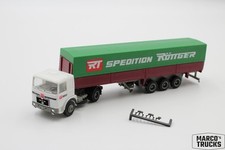 Herpa MAN F8 flatbed/curtain