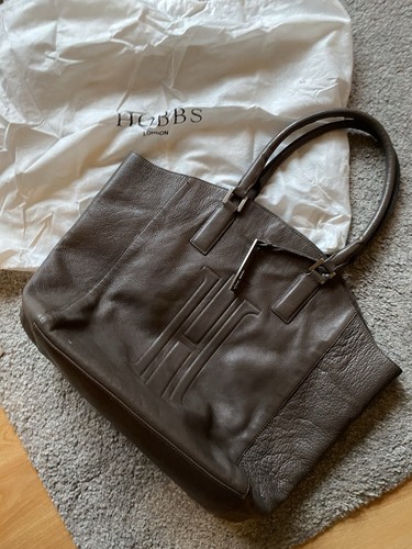Hobbs taupe leather tote - hobbs, bag
