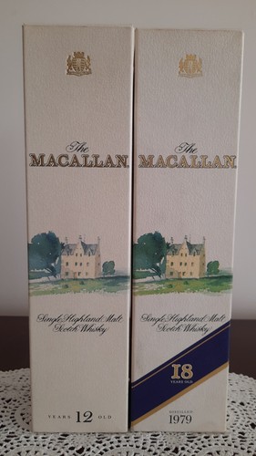 Empty macallan whisky liquor - empty,