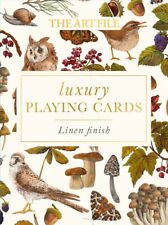 Luxury Playing Cards Nature Illustrated Flora and Fauna - Linen Finish