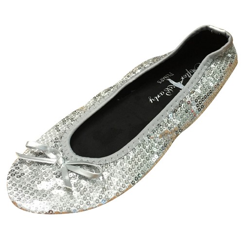 Roll fold silver sequin - roll,