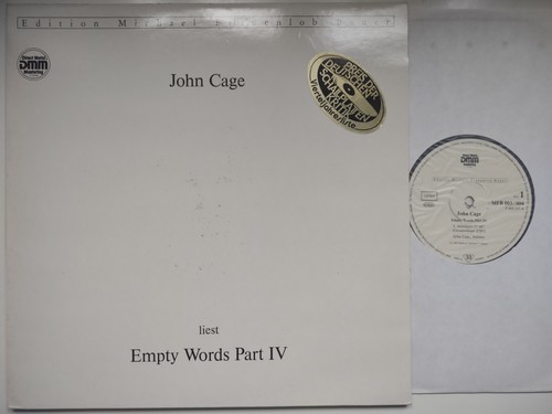 John cage empty - words, part