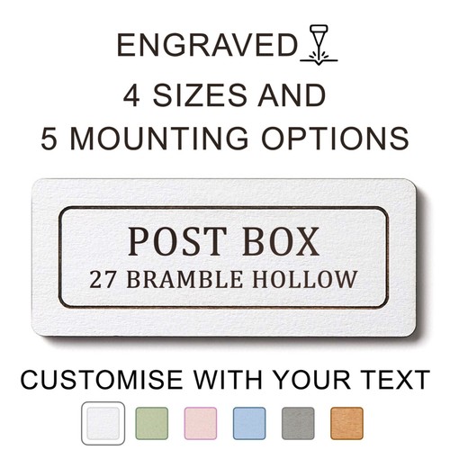 Personalised post box wooden - personalised,