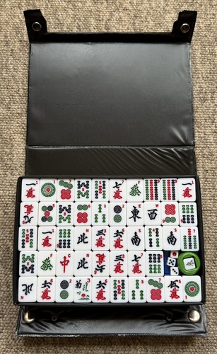 Vintage mahjong set 144 - set,