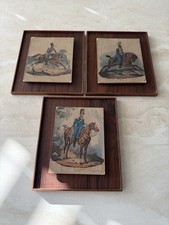 3 Vintage Military Prints