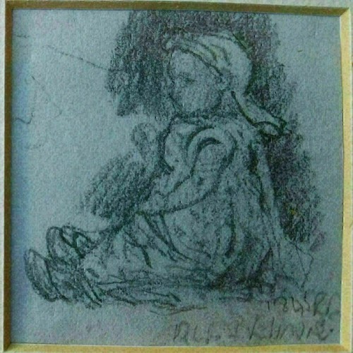 Old master antique original - old,